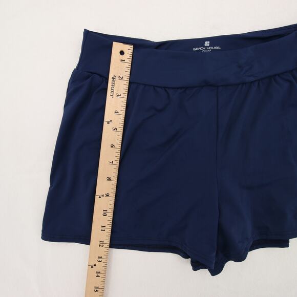 Beach House Swim Shorts Navy Blue Board Shorts Zip Pockets UPF 50 12 Stella NWT - Picture 5 of 13